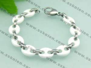 Stainless steel with Ceramic Bracelet - KB32139-W