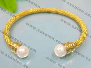 Stainless Steel Gold-plating Bangle - KB26726-T