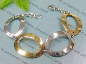 Stainless Steel Gold-plating Bracelet  - KB26038-Z
