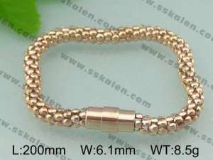 Stainless Steel Gold-plating Bracelet - KB30432-T