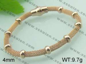 Stainless Steel Gold-plating Bracelet - KB35320-T