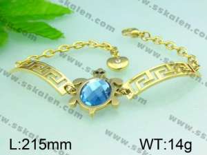 Stainless Steel Gold-plating Bracelet  - KB49131-H