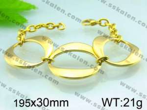  Stainless Steel Gold-plating Bracelet  - KB50193-Z