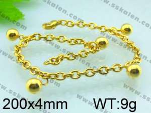 Stainless Steel Gold-plating Bracelet  - KB51213-Z