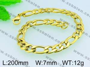  Stainless Steel Gold-plating Bracelet  - KB54257-Z