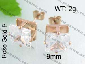 SS Gold-Plating Earring - KE40252-YX