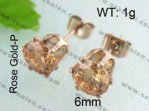 SS Gold-Plating Earring - KE40276-YX