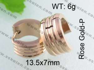 SS Gold-Plating Earring - KE40395-YX