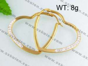 SS Gold-Plating Earring - KE40741-YX