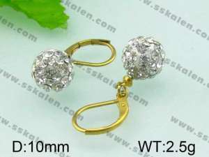 SS Gold-Plating Earring - KE43133-Z