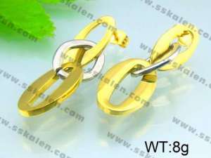 SS Gold-Plating Earring  - KE49750-Z