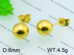 SS Gold-Plating Earring  - KE52657-Z