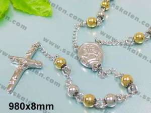 SS Gold-Plating Necklace  - KN7180-H