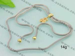 SS Gold-Plating Necklace - KN8107-T