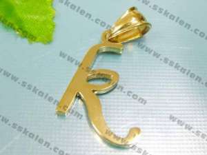 Stainless Steel Gold-plating Pendant - KP19835-D