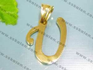 Stainless Steel Gold-plating Pendant - KP19843-D