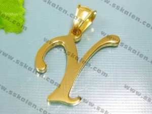 Stainless Steel Gold-plating Pendant - KP19848-D