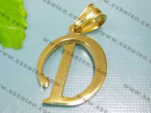Stainless Steel Gold-plating Pendant  - KP22853-D