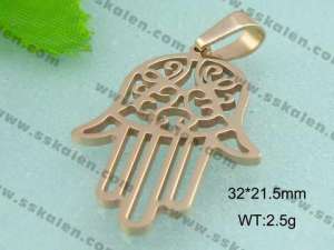 Stainless Steel Gold-plating Pendant - KP27385-T