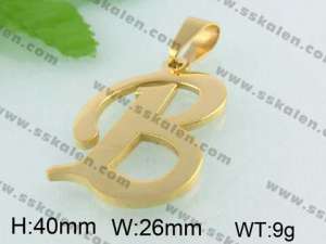 Stainless Steel Gold-plating Pendant    - KP34474-D