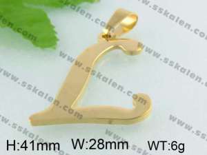 Stainless Steel Gold-plating Pendant   - KP34478-D
