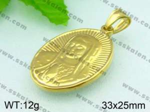 Stainless Steel Gold-plating Pendant  - KP35113-Z
