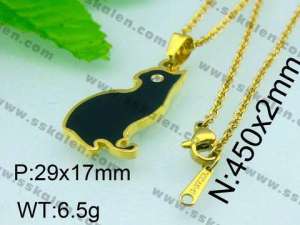 Stainless Steel Gold-plating Pendant  - KP36290-D
