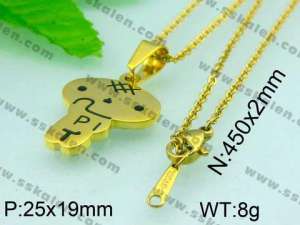 Stainless Steel Gold-plating Pendant  - KP36310-D