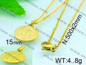 Stainless Steel Gold-plating Pendant  - KP36783-Z
