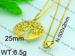  Stainless Steel Gold-plating Pendant  - KP36790-Z