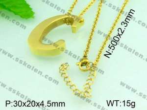 Stainless Steel Gold-plating Pendant  - KP36876-D