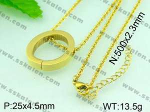 Stainless Steel Gold-plating Pendant  - KP36884-D