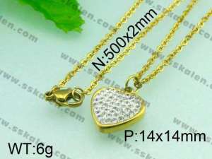 Stainless Steel Gold-plating Pendant  - KP36993-Z