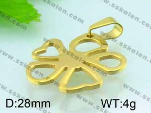 Stainless Steel Gold-plating Pendant  - KP38372-Z