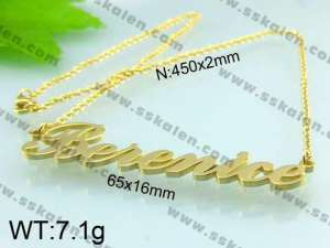 Stainless Steel Gold-plating Pendant  - KP38570-H