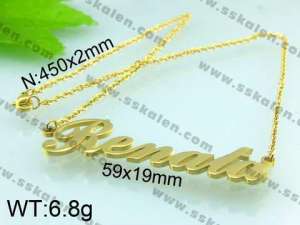 Stainless Steel Gold-plating Pendant  - KP38574-H
