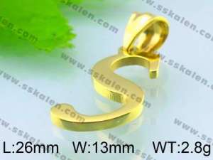  Stainless Steel Gold-plating Pendant  - KP38652-K