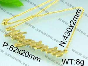 Stainless Steel Gold-plating Pendant  - KP38710-H