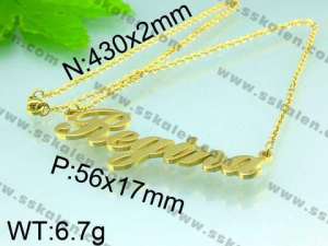 Stainless Steel Gold-plating Pendant  - KP38717-H