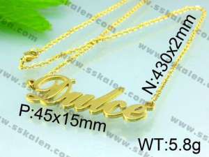  Stainless Steel Gold-plating Pendant  - KP38720-H