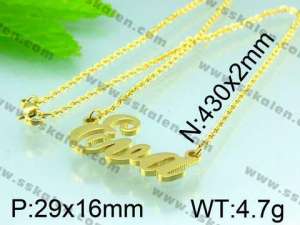 Stainless Steel Gold-plating Pendant  - KP38722-H
