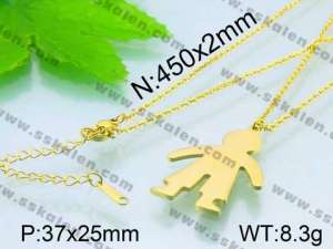 Stainless Steel Gold-plating Pendant  - KP39547-Z