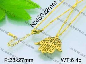 Stainless Steel Gold-plating Pendant  - KP39553-Z