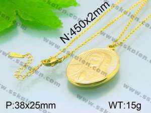 Stainless Steel Gold-plating Pendant  - KP39559-Z