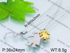 Stainless Steel Gold-plating Pendant  - KP39568-Z