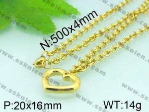 Stainless Steel Gold-plating Pendant  - KP39770-Z