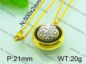 Stainless Steel Gold-plating Pendant  - KP40371-Z