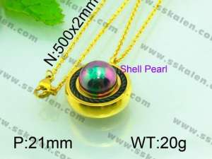 Stainless Steel Gold-plating Pendant  - KP40373-Z
