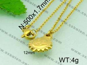 Stainless Steel Gold-plating Pendant  - KP40455-Z