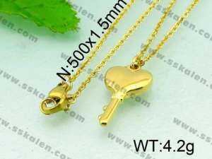 Stainless Steel Gold-plating Pendant  - KP40456-Z